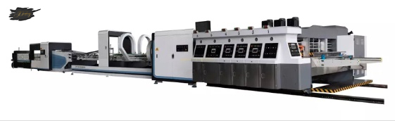 Flexo Ink Double Side Printing With Online Automatic Gluer Carton Packing Machine